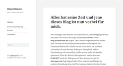 Desktop Screenshot of kranzkrone.de