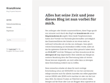 Tablet Screenshot of kranzkrone.de